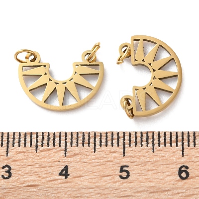 Ion Plating(IP) 304 Stainless Steel Charms STAS-Q333-30G-1