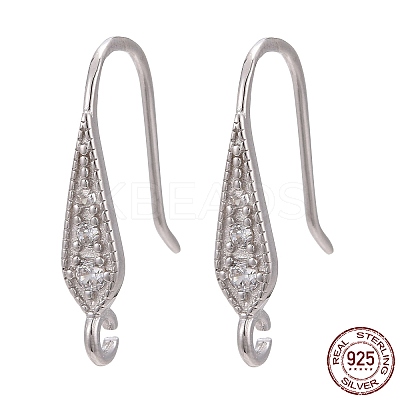 Anti-Tarnish Rhodium Plated 925 Sterling Silver X-STER-L054-16P-1