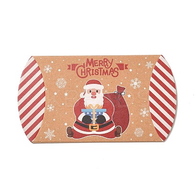 Christmas Theme Cardboard Candy Pillow Boxes CON-G017-02A-1