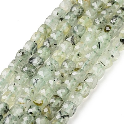 Natural Prehnite Beads Strands G-H042-A46-03-1