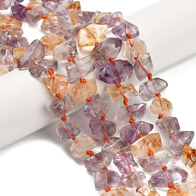 Natural Ametrine Beads Strands G-L634-G01-02-1