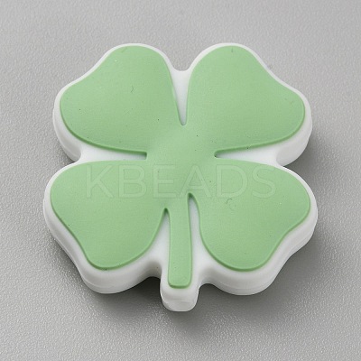 Clover Food Grade Eco-Friendly Silicone Beads LS-SIL-WH0014-29B-1