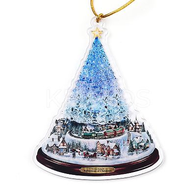 Acrylic Christmas Tree Pendant Decoration LS-HJEW-Q010-01C-1