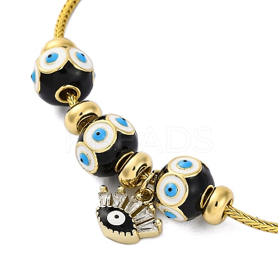 Brass European Bracelets BJEW-C080-01G-02-1