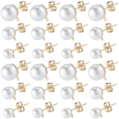 304 Stainless Steel Stud Earring Findings EJEW-SP0001-17H-1