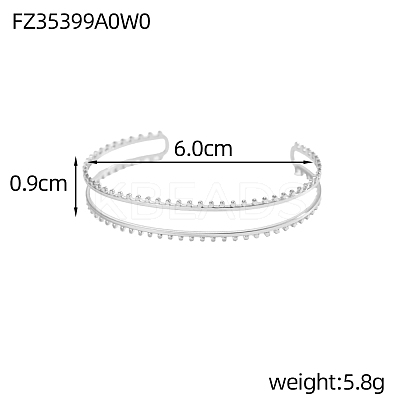 304 Stainless Steel Cuff Bangles STAS-OY007-69P-1