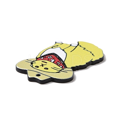 Opaque Acrylic Pendants OACR-D008-02-1