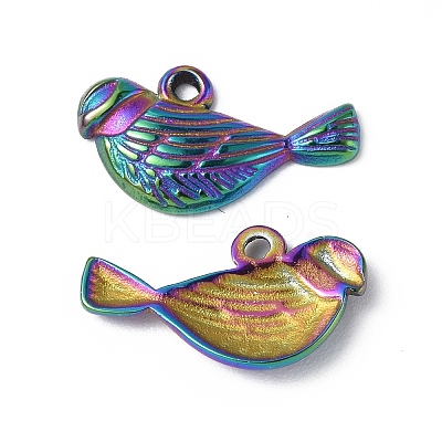 Ion Plating(IP) 304 Stainless Steel Charms STAS-C066-01M-1