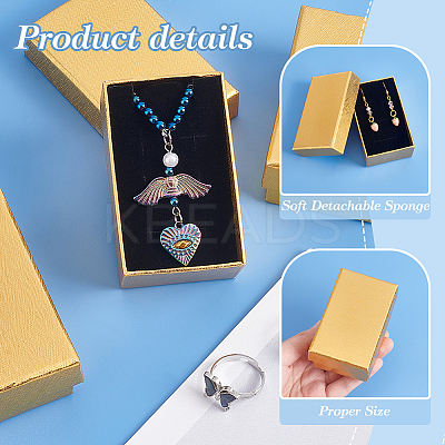 Rectangle Cardboard Paper Jewelry Set Boxes LS-CON-WH0098-08A-1