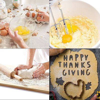 Non-Tarnish Thanksgiving 430 Stainless Steel Cookie Mold DIY-E068-01P-01-1