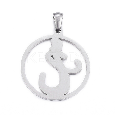Non-Tarnish 304 Stainless Steel Pendants STAS-K162-051P-1