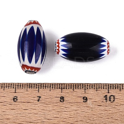 Handmade Millefiori Glass Barrel Beads LS-LA-N002-09F-1