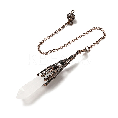Natural Quartz Crystal Dowsing Pendulum Big Pendants G-H285-06R-25-1