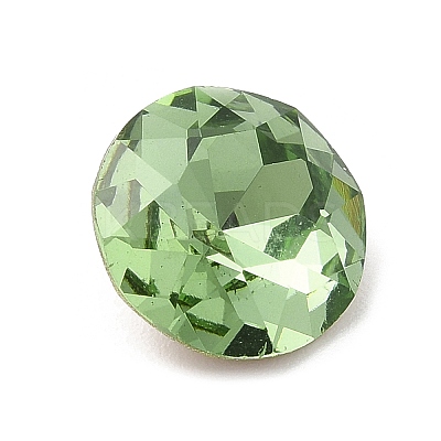 Pointed Back & Back Plated Glass Rhinestone Cabochons GLAA-B012-60B-1