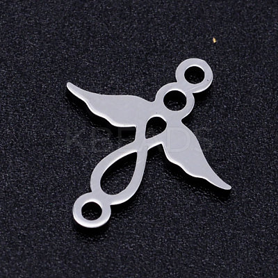 Tarnish Resistant 201 Stainless Steel 2-Loop Link Pendants STAS-Q201-JN332-1-1
