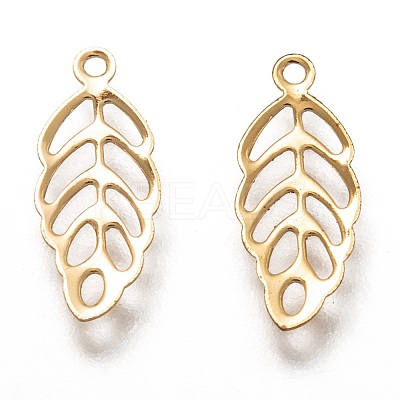 304 Stainless Steel Filigree Charms STAS-H130-14G-1