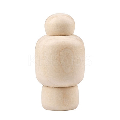 Unfinished Wooden Peg Dolls WOCR-PW0003-72G-1
