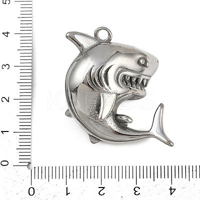 304 Stainless Steel Sea Animal Pendants STAS-P402-05B-P-1