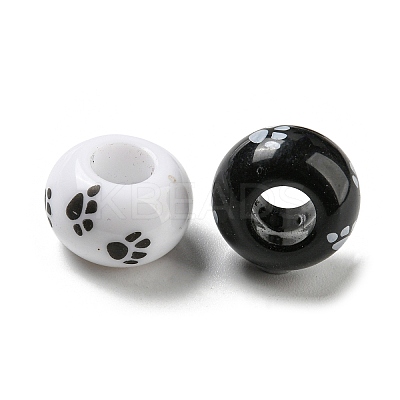 Printed Acrylic Beads OACR-E031-04A-1