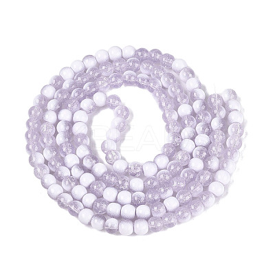 Crackle Glass Beads Strands GLAA-U001-6mm-04-1