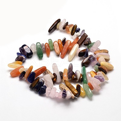 Natural Mixed Stone Nuggets Beads Strands G-E271-28-1