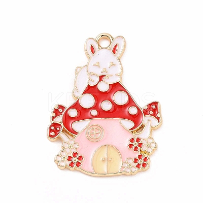 Alloy Enamel Pendants ENAM-M055-03G-03-1