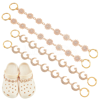 Sun & Moon with Star Shoe Decoration Chain FIND-AB00020-02-1