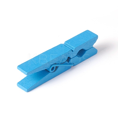 Natural Wooden Craft Pegs Clips WOOD-E010-02A-1