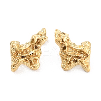 316 Surgical Stainless Steel Stud Earrings for Women LS-STAS-M062-02G-A-1