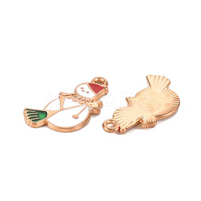 Eco-Friendly Alloy Enamel Pendants ENAM-T011-63-NR-1