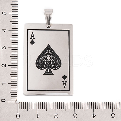 Non-Tarnish 304 Stainless Steel Pendants STAS-K283-06P-1