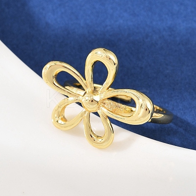 Brass Adjustable Cuff Rings RJEW-C139-01G-1