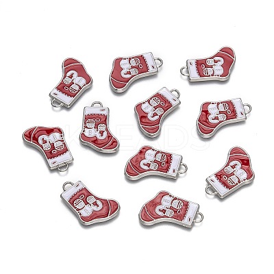 Alloy Enamel Pendants ENAM-P030-4-1