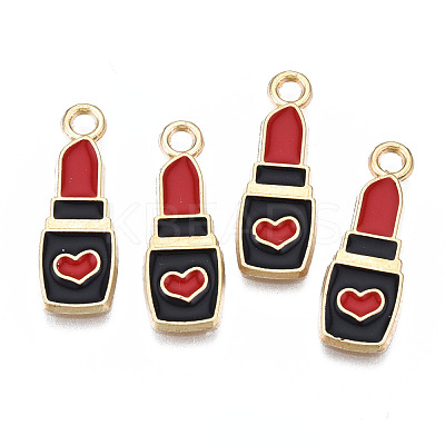 Rack Plating Alloy Enamel Pendants ENAM-T011-172-1