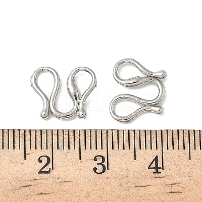 304 Stainless Steel S-Hook Clasps STAS-L300-003A-P-1