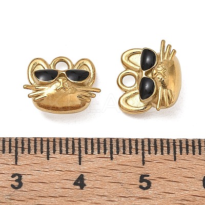 304 Stainless Steel Enamel Pendants SA-CBA7876-28G-1