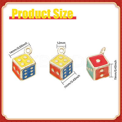 16Pcs Alloy Enamel Charms FIND-GL0001-84-1