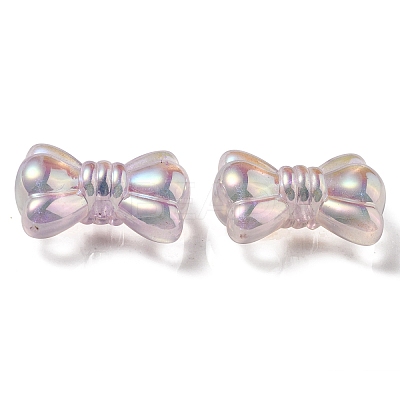 UV Plating Luminous Transparent Acrylic Beads OACR-P010-08D-1