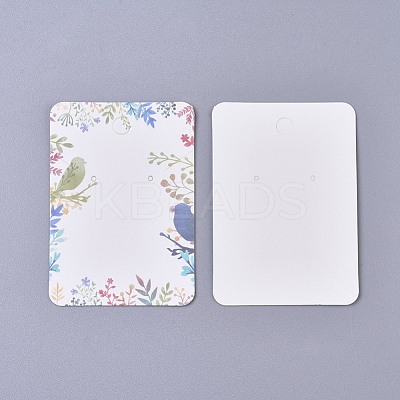 Cardboard Earring Display Cards CDIS-WH0013-05H-1