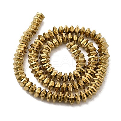 Electroplated Non-Magnetic Synthetic Hematite Beads Strands G-P518-06A-1