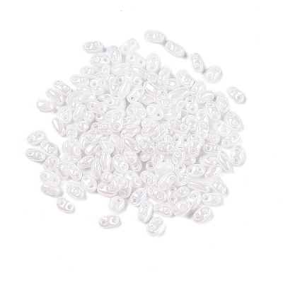 Opaque Colours Luster Glass Seed Beads SEED-T006-02L-1