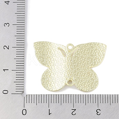Rack Plating Alloy Butterfly Connector Charms PALLOY-F018-07G-1