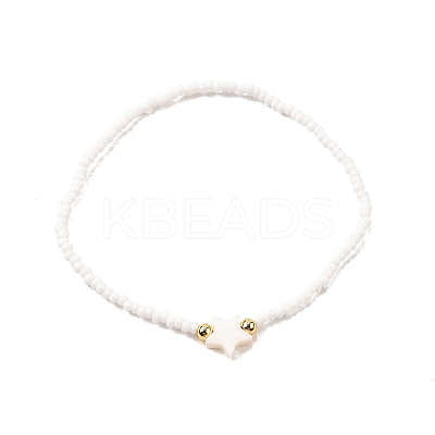 Glass Seed Beads Stretch Bracelets KZ9729-1