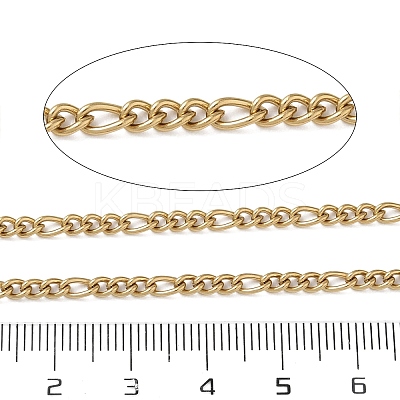 304 Stainless Steel Figaro Chains CHS-G050-04G-1