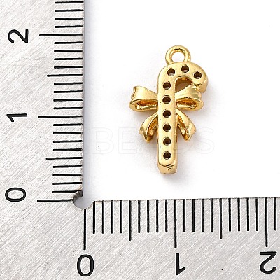 Christmas Series Brass Micro Pave Cubic Zirconia Pendants KK-Q010-01G-02-1