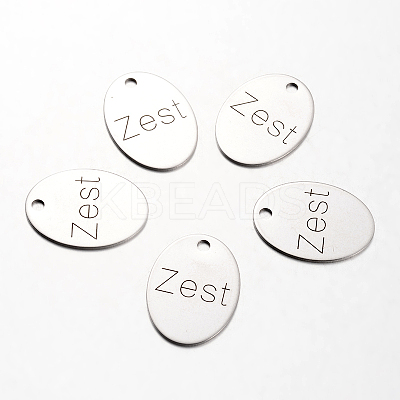 Non-Tarnish Spray Painted 201 Stainless Steel Pendants LS-STAS-I048-L16-1