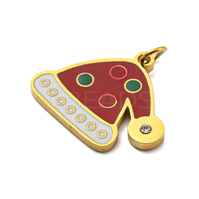 Christmas Theme Ion Plating(IP) 304 Stainless Steel Pendants STAS-O005-01L-G-1