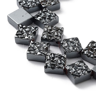 Synthetic Non-Magnetic Hematite Beads Strands G-H303-B15-1