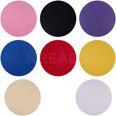 8Pcs 8 Colors EVA Fascinator Hat Base for Millinery AJEW-GF0010-93-1