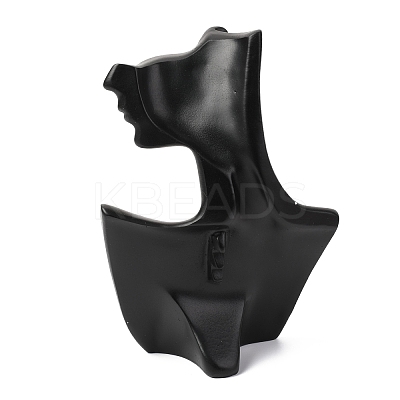 High End Resin Side Body Model Portrait Jewelry Stand NDIS-B001-02-1